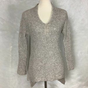 Ted Baker Beige V-Neck Rieliaa Alpaca Blend Sweater US 2